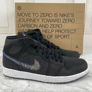 Nike Air Jordan 1 Mid SE Crater Speckled Swoosh 12